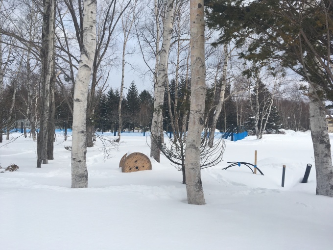 足湯予定地の写真